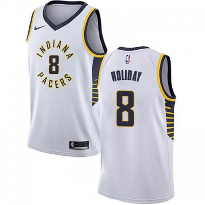 Nike Indiana Pacers #8 Justin Holiday White Youth NBA Swingman Association Edition Jersey